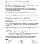 Gas Stoichiometry Worksheet Answers Worksheet Ideal Gas Law Gas Density