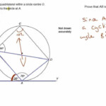 GCSE Maths Revision Exam Practice Circle Theorems Alternate Segment