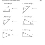 Geometry Find The Missing Angle In The Triangle Set 4 Homeschool