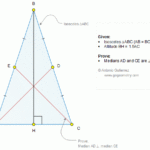 Geometry Problem 1262 Isosceles Triangle Altitude Medians 90