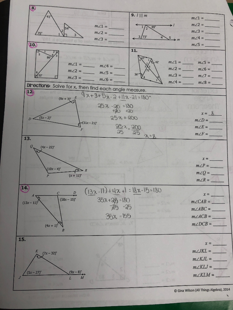 Gina Wilson All Things Algebra Unit 9 Transformations Answers My PDF 