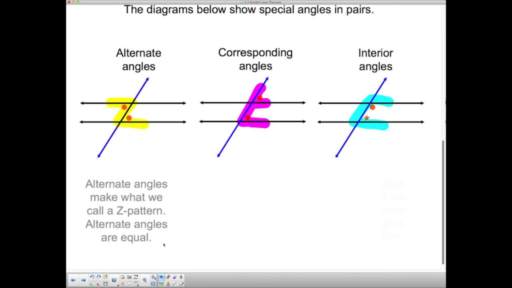 Grade 9 Parallel Lines Theorem YouTube