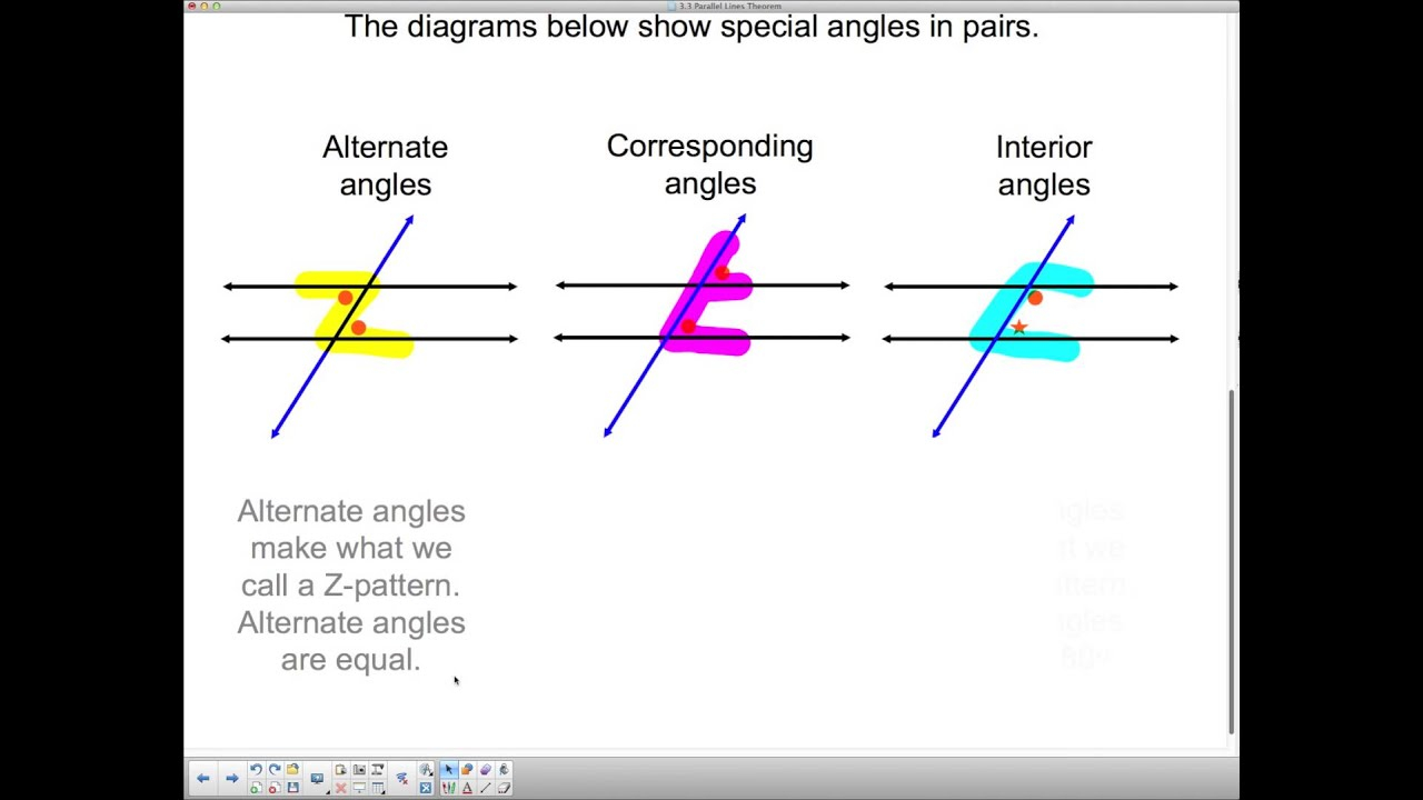 Grade 9 Parallel Lines Theorem YouTube