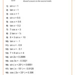 High School Math Worksheets Math Worksheets PDF