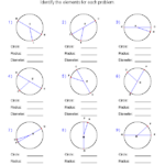 Identify Circle Radius And Diameter Worksheets Geometry Worksheets