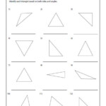Identifying Types Of Triangles Matemania Pinterest Triangle Worksheet
