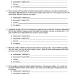 Independent And Dependent Variables Worksheet Weblogs Worksheet