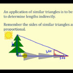 Indirect Measurement Using Similar Triangles YouTube