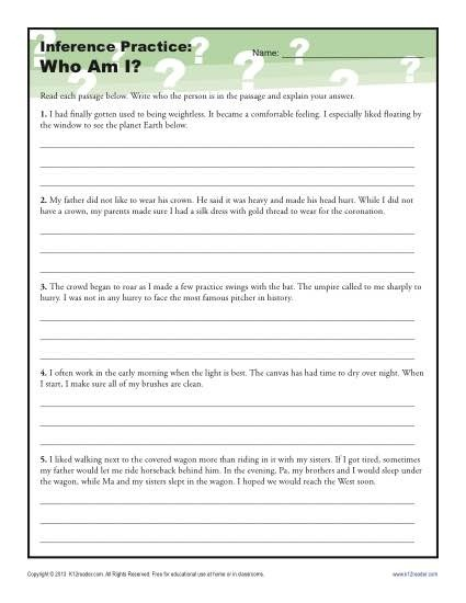 Inference Worksheets For 3rd Graders Worksheets Master