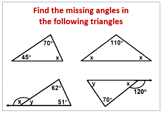 Interior And Exterior Angles Of Triangles Worksheet With Answers Pdf