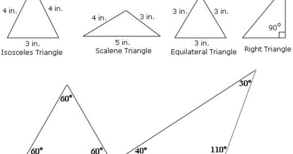 isosceles and equilateral triangles worksheets