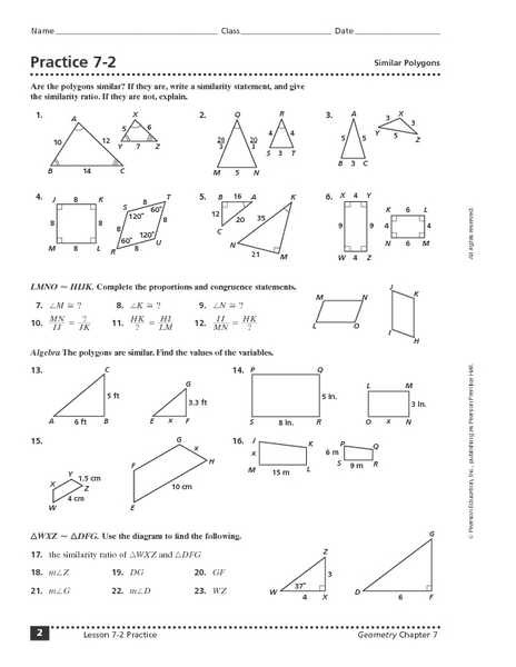 Lesson 9 Homework Practice Similar Figures Answers Popularagrobd