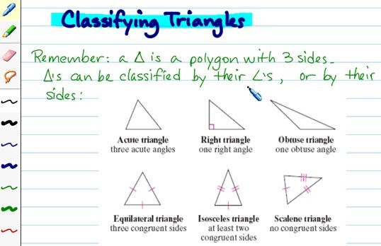 Mr Yip S Math Class Classifying Triangles 7897