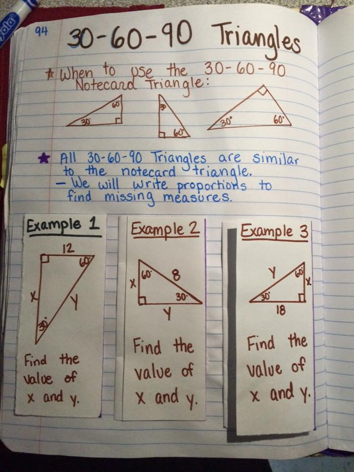 Mrs Atwood s Math Class Special Right Triangles