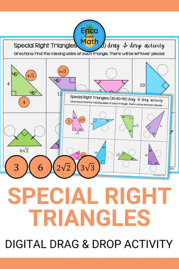 Of The Best 30 60 90 Triangle Worksheet With Answers The Blackness 