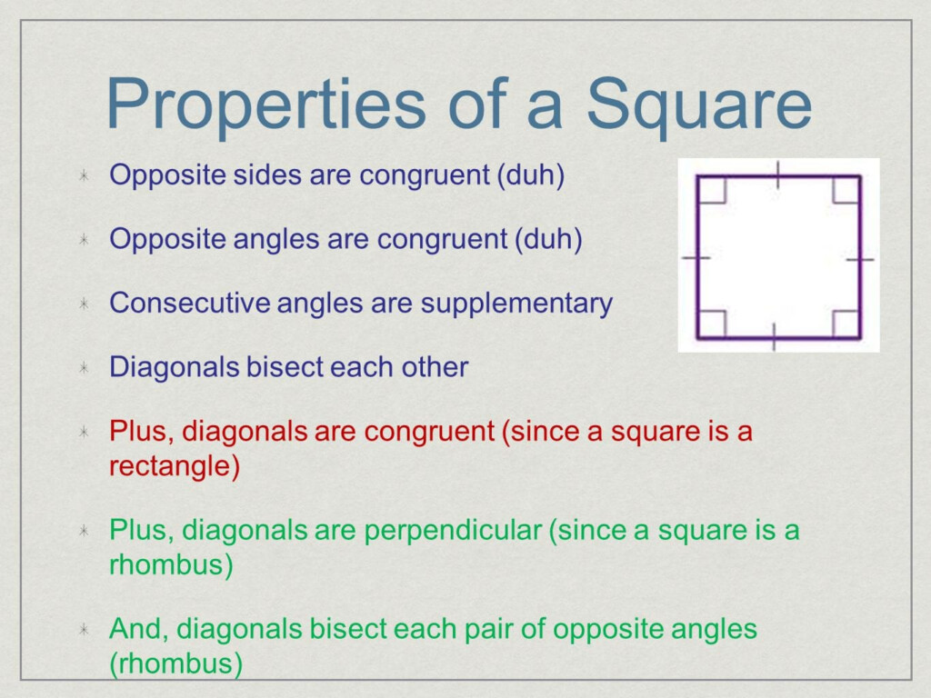 Properties Of Rectangles Rhombuses And Squares Worksheet Answers Db 