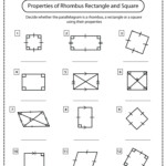 Properties Of Rectangles Worksheets Math Monks