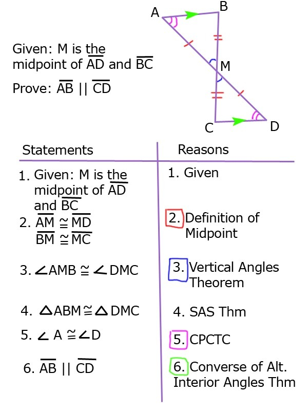 Proving Lines Parallel With Triangle Congruence SSS SAS AAS And ASA 