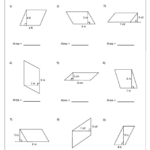 Quadrilateral Worksheets