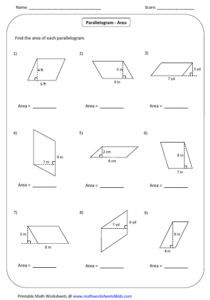 Quadrilateral Worksheets - TraingleWorksheets.com