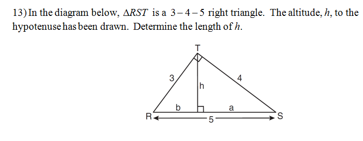 Right Similar Triangles Worksheet And Answer Key