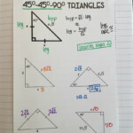 Right Triangles Interactive Notebook Pages Mrs E Teaches Math