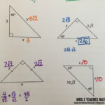 Right Triangles Interactive Notebook Pages Mrs E Teaches Math