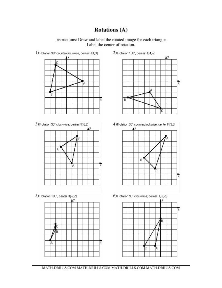 Rotations Practice Worksheet Db excel