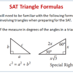 SAT Questions Triangles examples Solutions Worksheets Videos