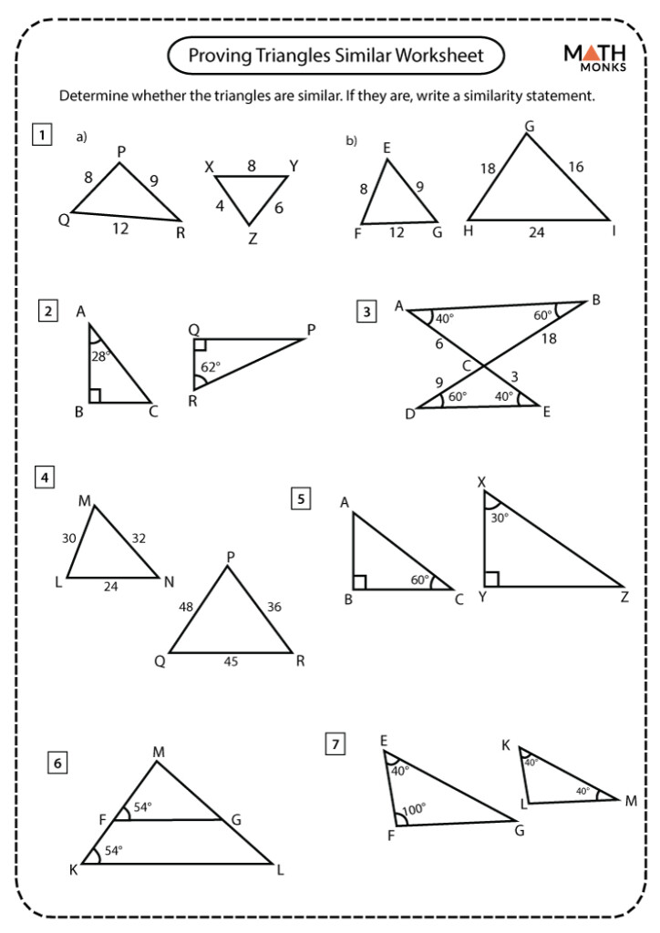 Similar And Congruent Triangles Pdf Pdf Geometry Triangles Triangle 