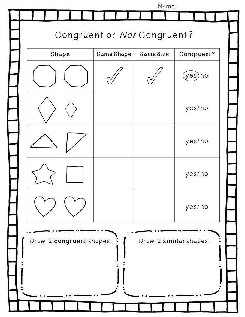 Similar Figures Worksheet Answer Key Thekidsworksheet