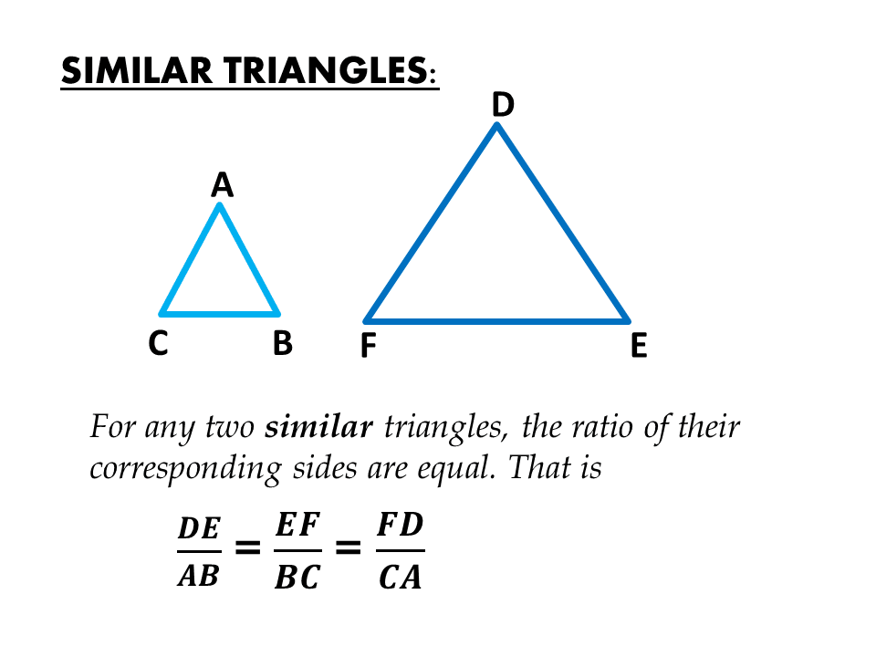 Similar Triangles And Bearings IGCSE At Mathematics Realm