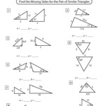 Similar Triangles Worksheets Math Monks