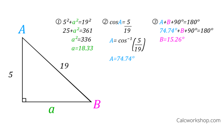 SOHCAHTOA Explained 19 Step By Step Examples - TraingleWorksheets.com