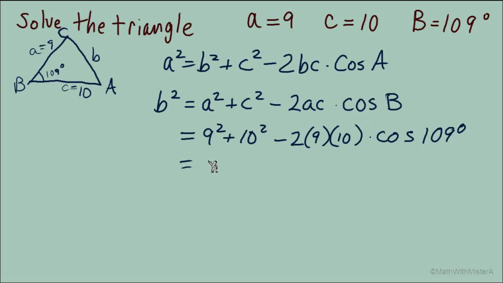 Solving Oblique Triangle YouTube