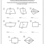 Special Quadrilaterals Worksheets Math Monks