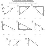 Special Right Triangles Geometry Worksheet Tutordale