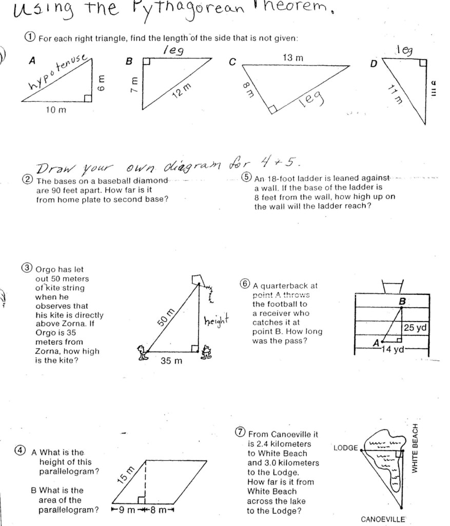 Special Right Triangles Practice Worksheet Ivuyteq