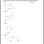 Special Right Triangles Worksheet Answer Key With Work