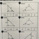 Special Right Triangles Worksheet With Answer Key 2022