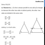 Theorem 6 3 AAA Similarity Class 10 If Corresponding Angles Equal