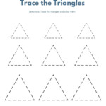 Triangle Tracing Worksheet AlphabetWorksheetsFree