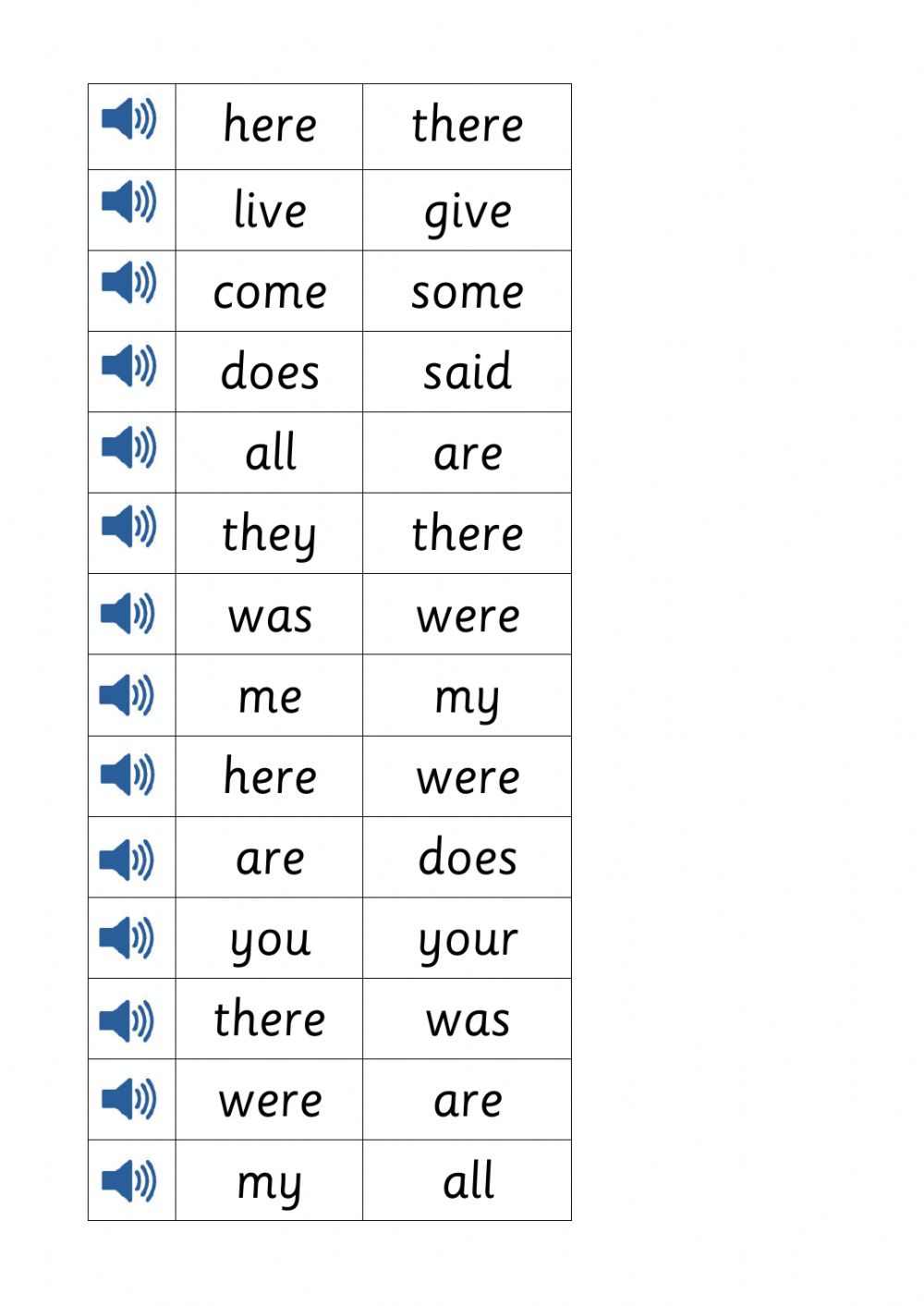 Tricky Words Unit 1 8 Worksheet