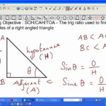 Trig Ratio SOH CAH TOA Used To Find Sides And Angles Of A Right Angled