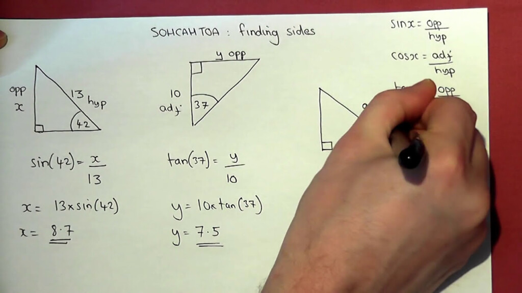 Trigonometry Basics How To Find Missing Sides And Angles Easily YouTube