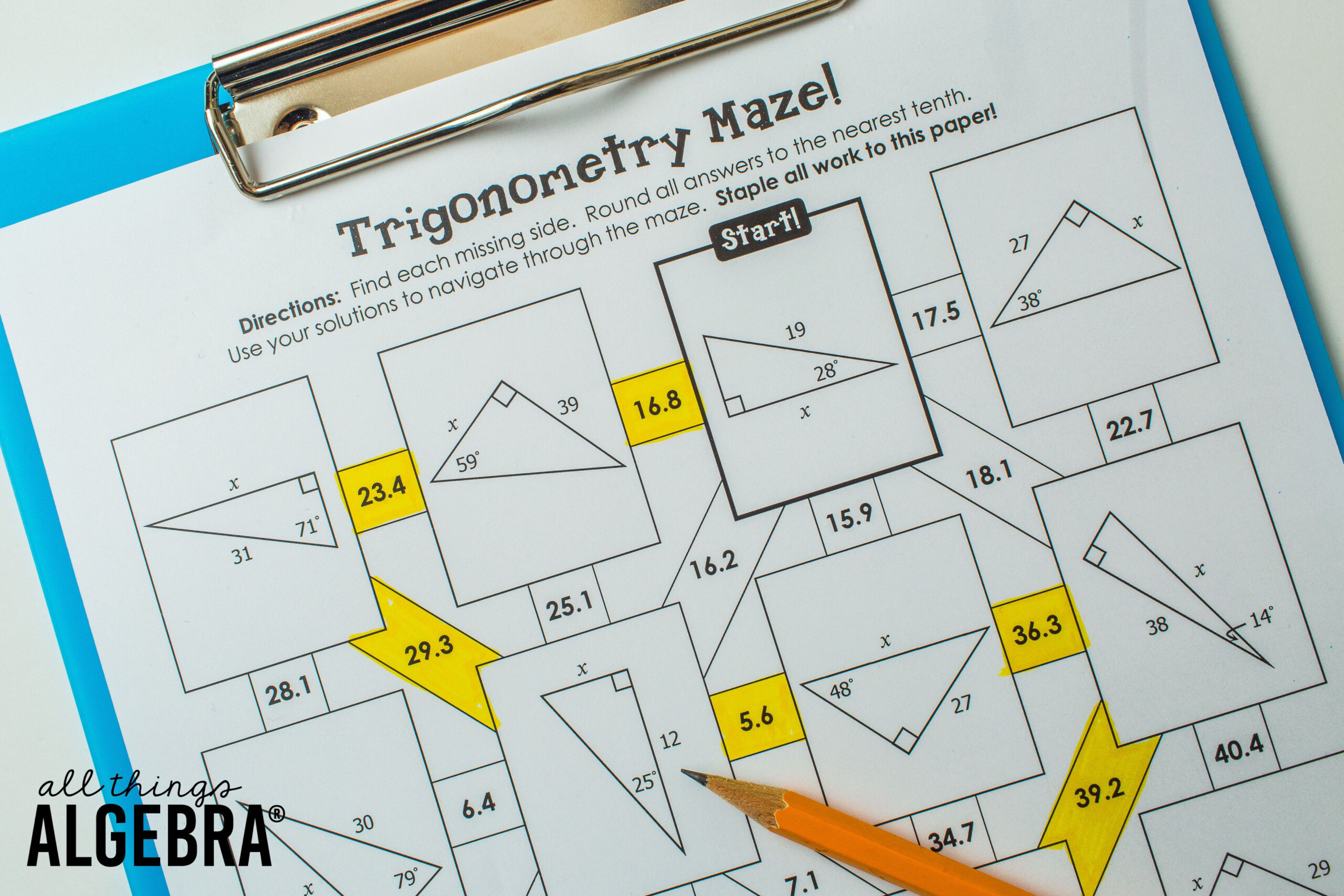 Trigonometry Practice Coloring Activity Gina Wilson Answers 