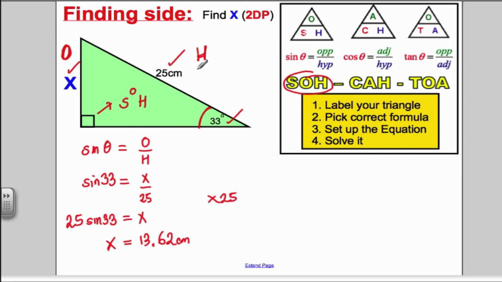 Trigonometry SOHCAHTOA GCSE Higher Maths YouTube