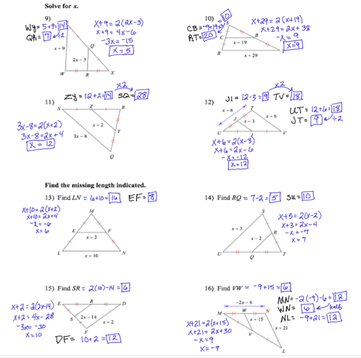 homework 6.6b centers of triangles answer key