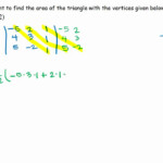 Using Matrices To Find The Area Of A Triangle Given The Coordinates Of