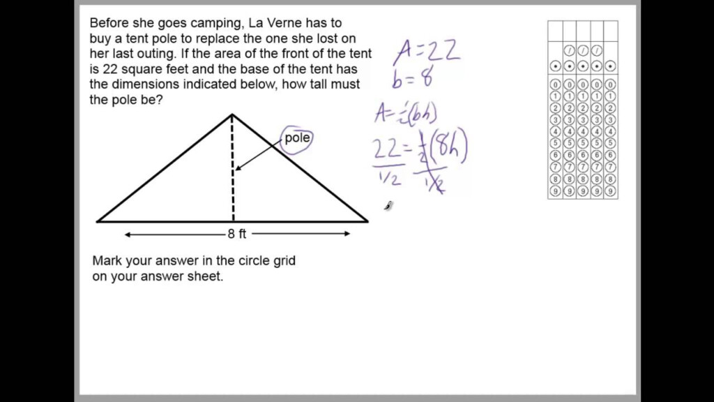 Using Triangle Properties On Ged Math Word Problems YouTube